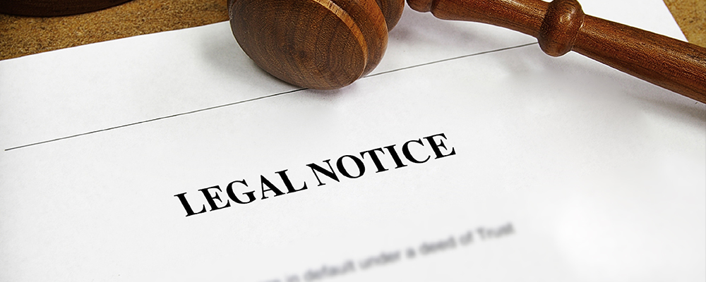 legal notice of action